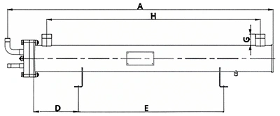 Evaporador de carcasa y tubos de acero inoxidable (4HP×2-30HP×2)