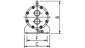 Condensador de carcasa y tubos de doble circuito (4 HP×2 – 25 HP×2)